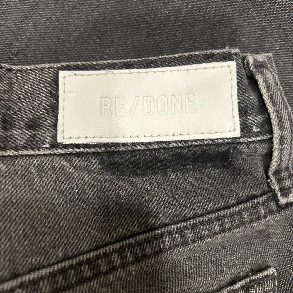RE/DONE 90s High Rise Loose Jeans Button fly- Black